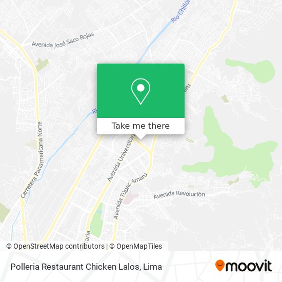 Mapa de Polleria Restaurant Chicken Lalos