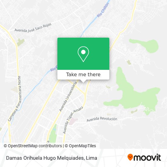 Damas Orihuela Hugo Melquiades map