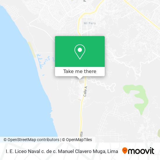 I. E. Liceo Naval c. de c. Manuel Clavero Muga map