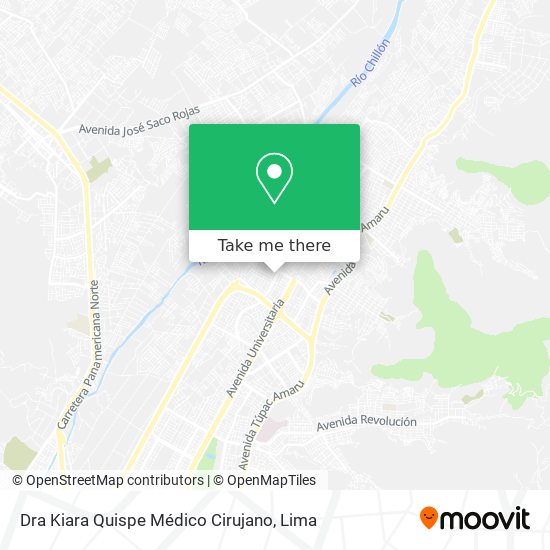 Mapa de Dra Kiara Quispe Médico Cirujano