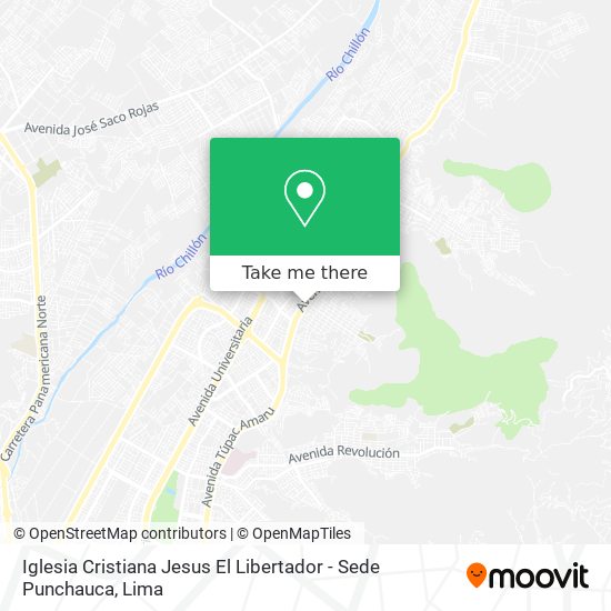 Mapa de Iglesia Cristiana Jesus El Libertador - Sede Punchauca