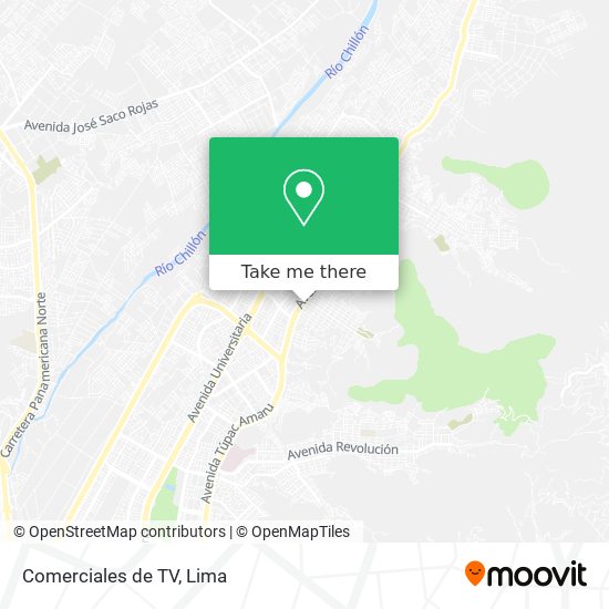 Comerciales de TV map