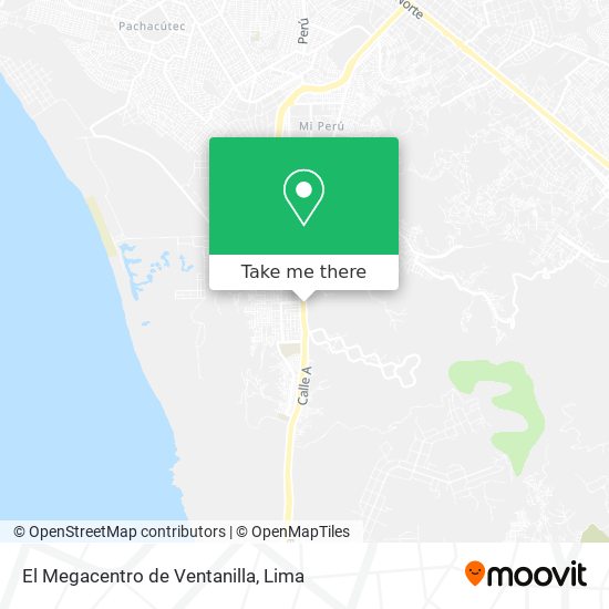 El Megacentro de Ventanilla map