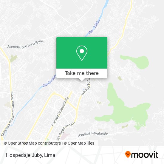 Hospedaje Juby map