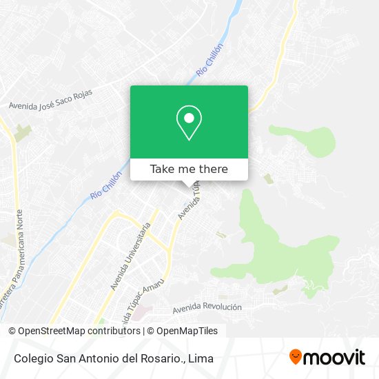 Mapa de Colegio San Antonio del Rosario.