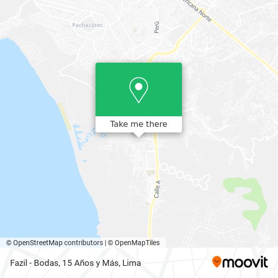 Fazil - Bodas, 15 Años y Más map