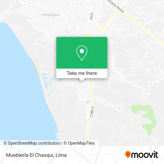 Muebleria El Chasqui map