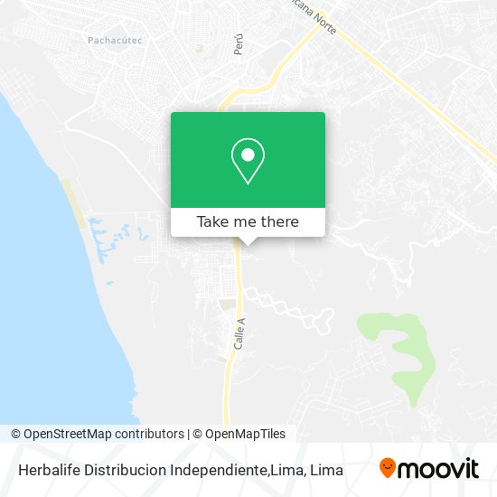 Mapa de Herbalife Distribucion Independiente,Lima