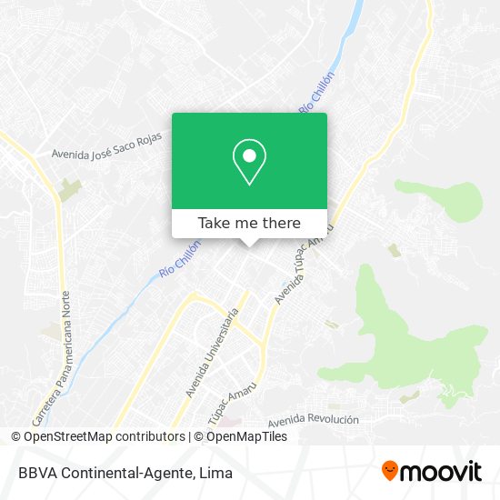 Mapa de BBVA Continental-Agente