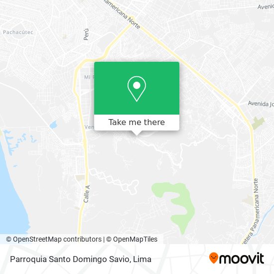 Mapa de Parroquia Santo Domingo Savio