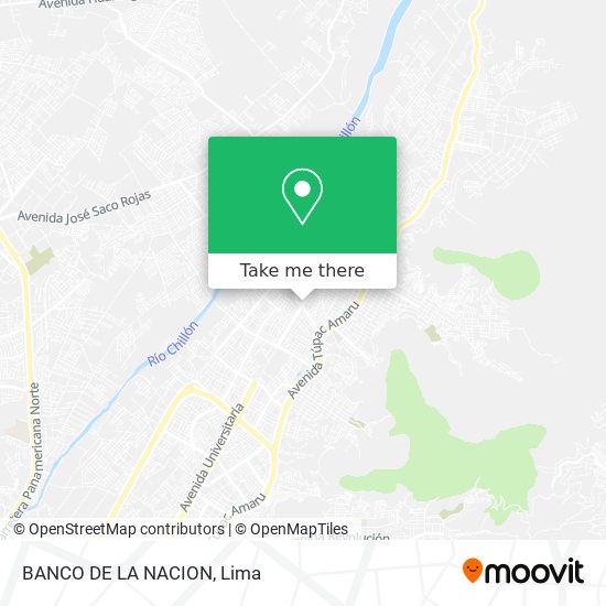 Mapa de BANCO DE LA NACION