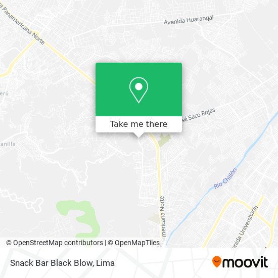 Mapa de Snack Bar Black Blow