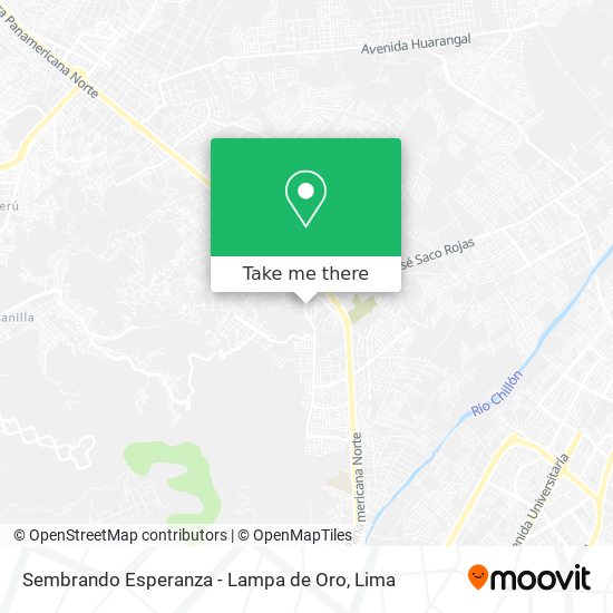 Mapa de Sembrando Esperanza - Lampa de Oro