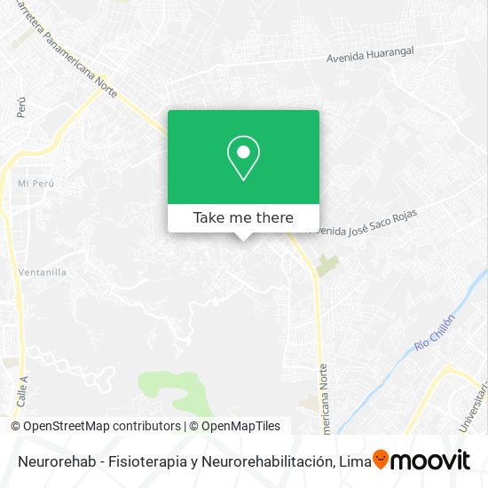 Mapa de Neurorehab - Fisioterapia y Neurorehabilitación