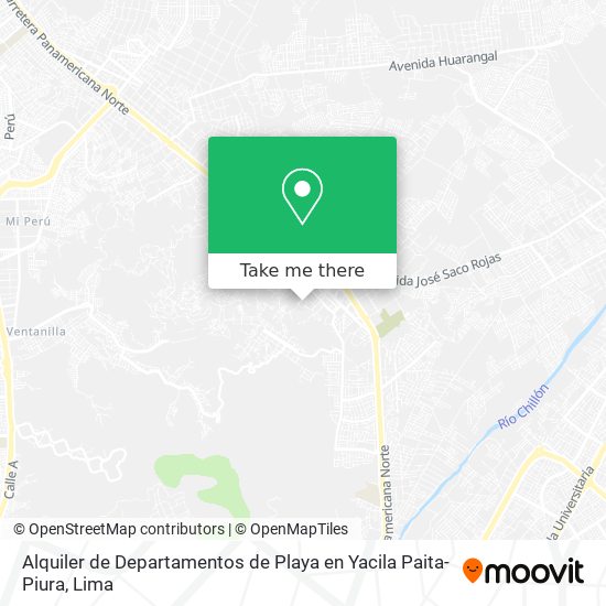 Alquiler de Departamentos de Playa en Yacila Paita-Piura map