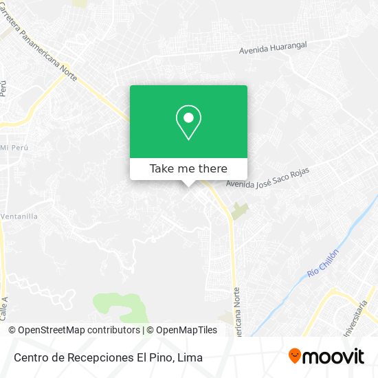 Mapa de Centro de Recepciones El Pino