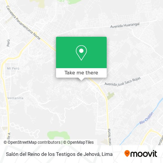 Salón del Reino de los Testigos de Jehová map
