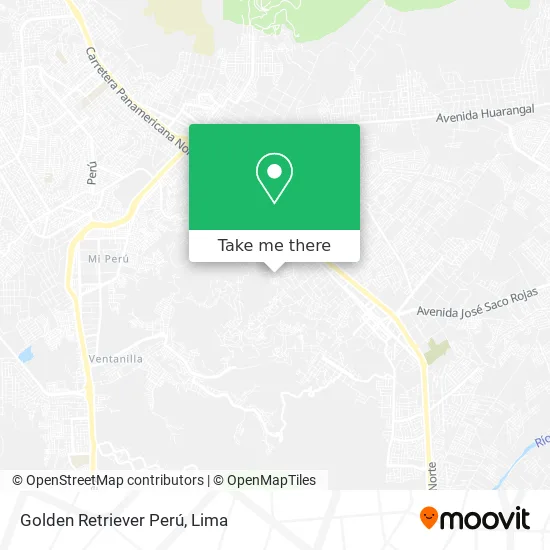 Golden Retriever Perú map