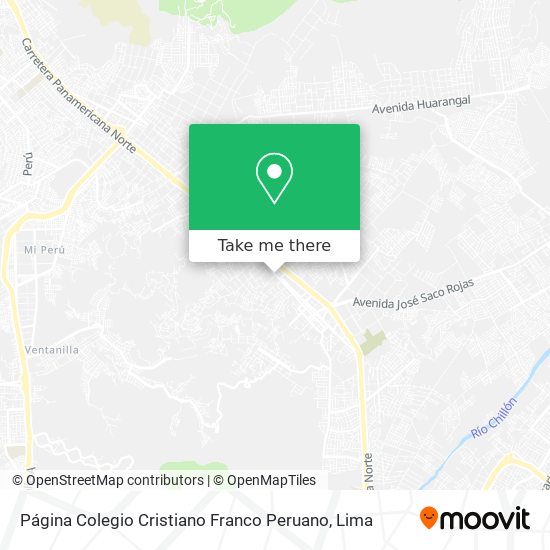 Mapa de Página Colegio Cristiano Franco Peruano