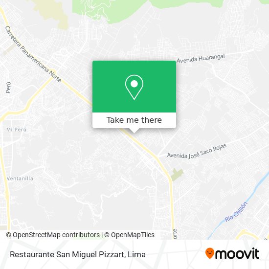 Restaurante San Miguel Pizzart map