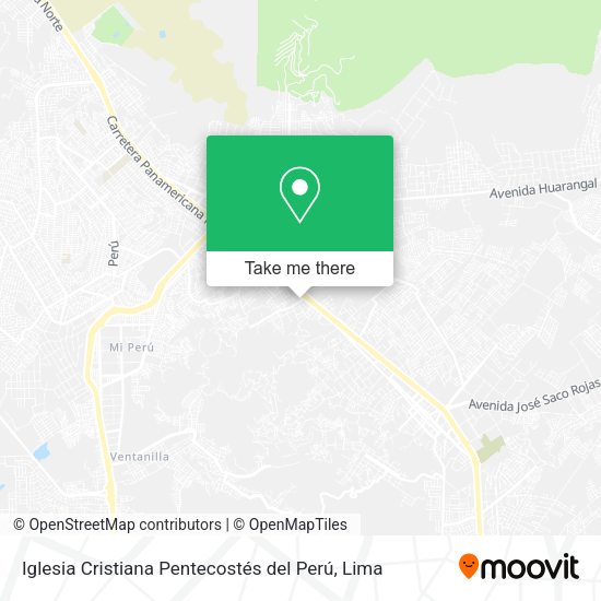 Mapa de Iglesia Cristiana Pentecostés del Perú