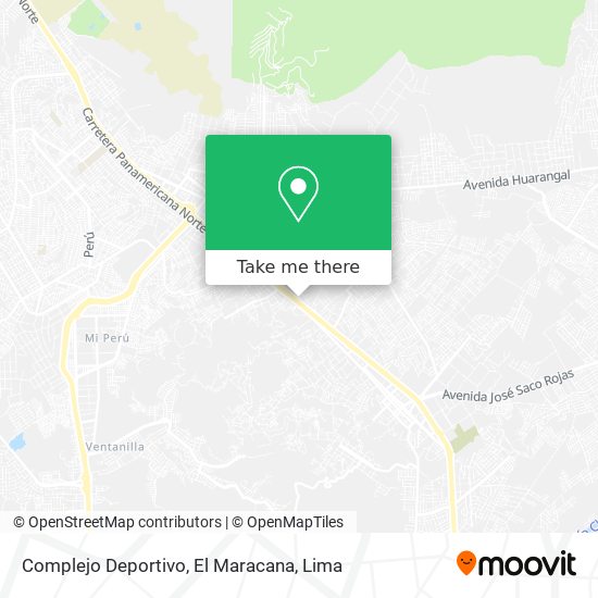 Complejo Deportivo, El Maracana map