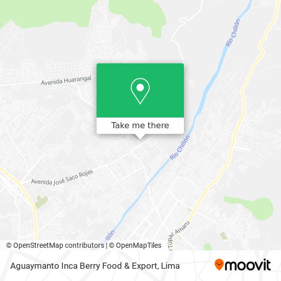 Mapa de Aguaymanto Inca Berry Food & Export