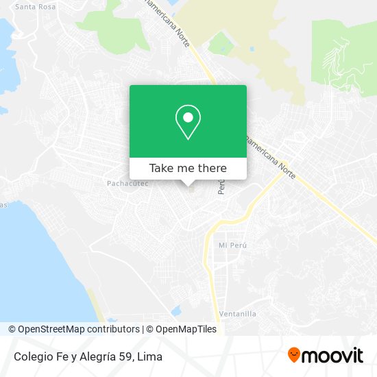 Mapa de Colegio Fe y Alegría 59