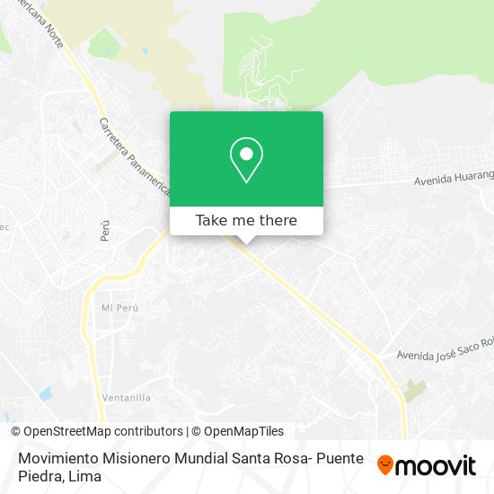 Movimiento Misionero Mundial Santa Rosa- Puente Piedra map