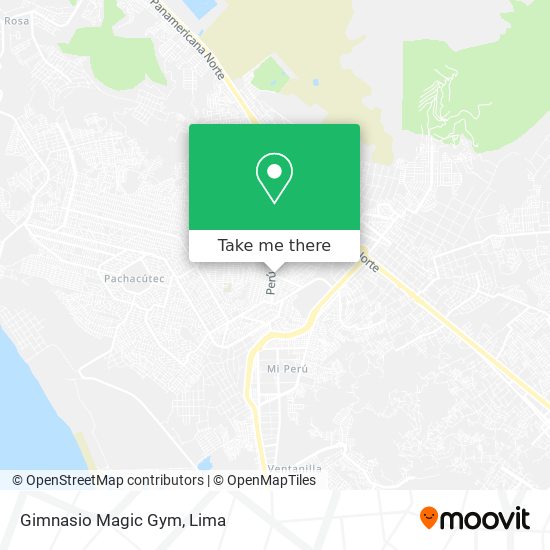 Gimnasio Magic Gym map