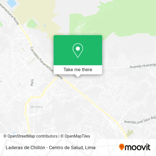 Laderas de Chillón - Centro de Salud map