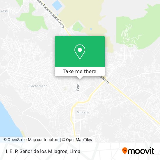 Mapa de I. E. P. Señor de los Milagros