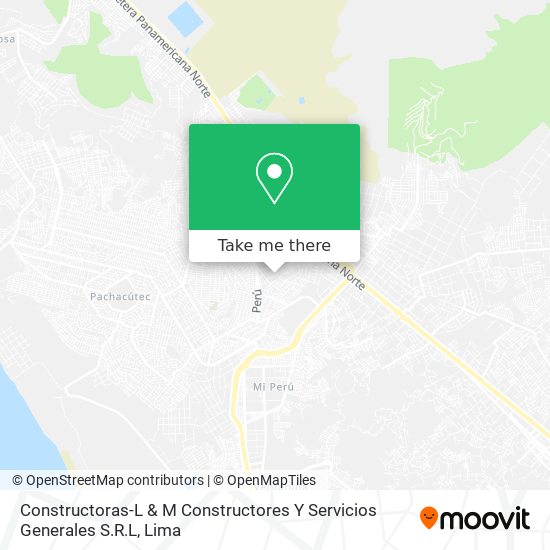 Mapa de Constructoras-L & M Constructores Y Servicios Generales S.R.L