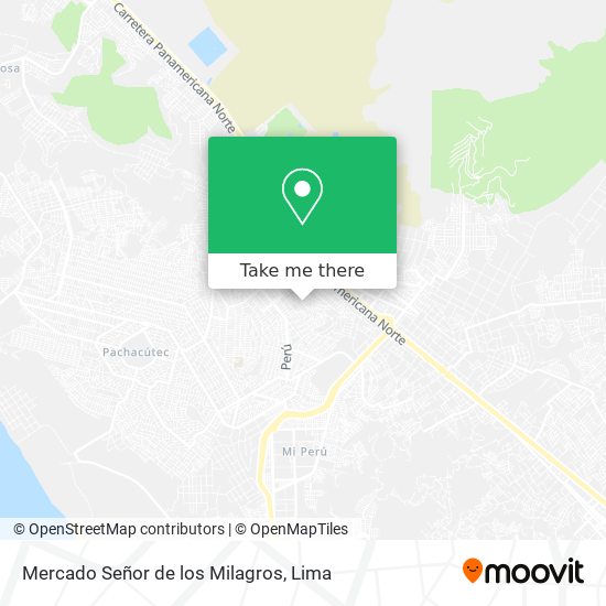 Mercado Señor de los Milagros map