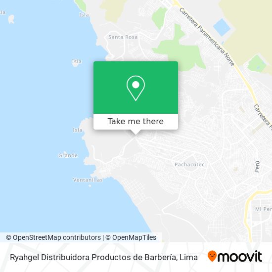 Ryahgel Distribuidora Productos de Barbería map