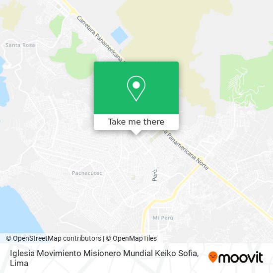 Mapa de Iglesia Movimiento Misionero Mundial Keiko Sofia