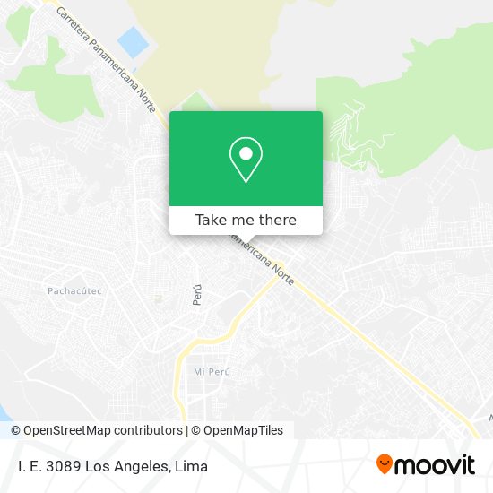 Mapa de I. E. 3089 Los Angeles