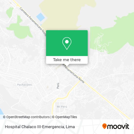 Hospital Chalaco III-Emergencia map