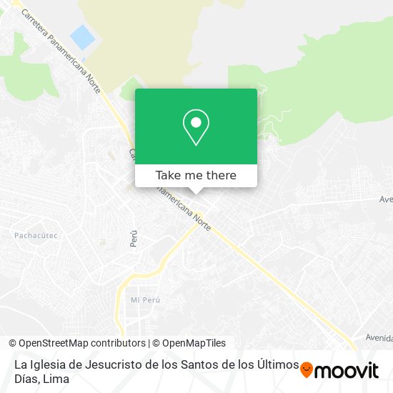 Mapa de La Iglesia de Jesucristo de los Santos de los Últimos Días