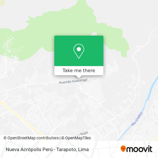 Mapa de Nueva Acrópolis Perú - Tarapoto