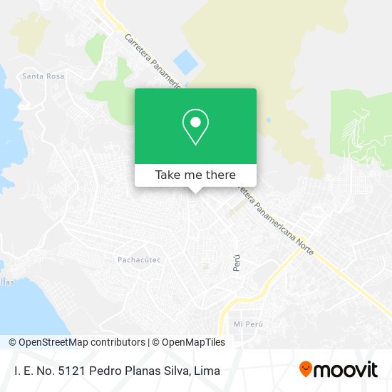 I. E. No. 5121 Pedro Planas Silva map