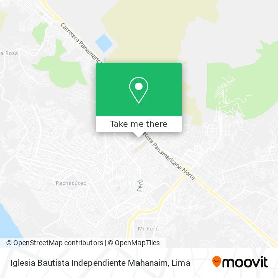 Mapa de Iglesia Bautista Independiente Mahanaim