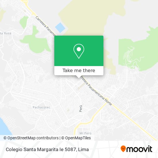 Mapa de Colegio Santa Margarita Ie 5087