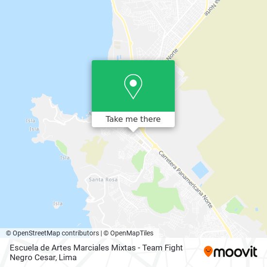 Escuela de Artes Marciales Mixtas - Team Fight Negro Cesar map