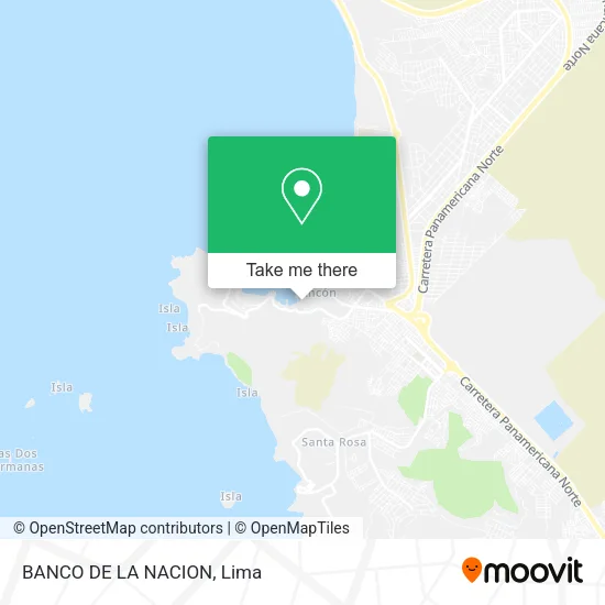 Mapa de BANCO DE LA NACION