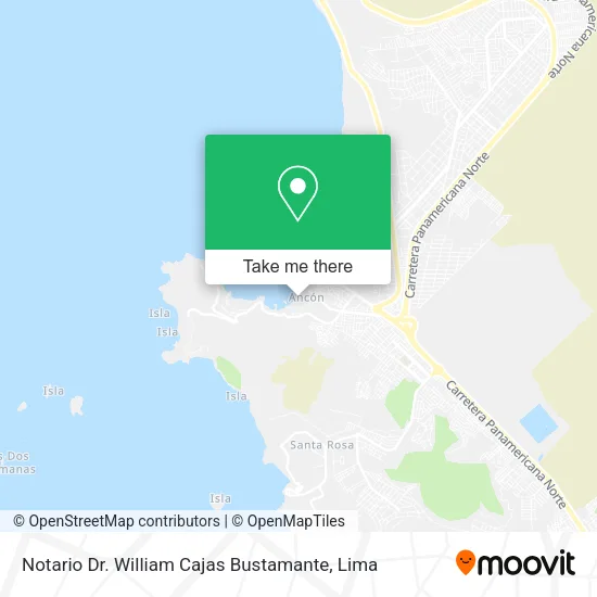 Mapa de Notario Dr. William Cajas Bustamante