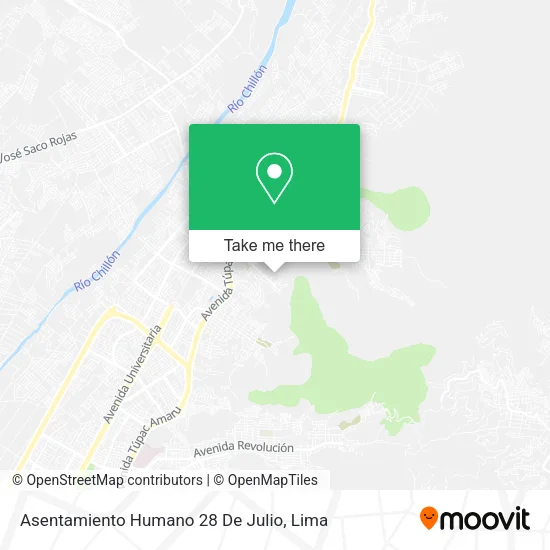Mapa de Asentamiento Humano 28 De Julio