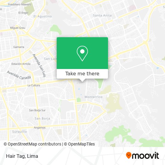 Mapa de Hair Tag