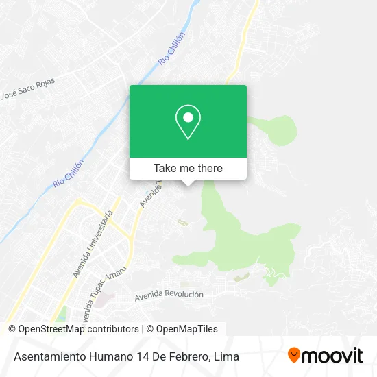 Asentamiento Humano 14 De Febrero map