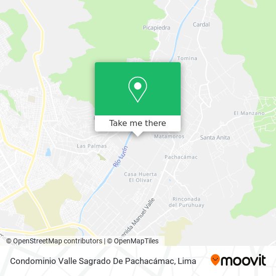 Mapa de Condominio Valle Sagrado De Pachacámac